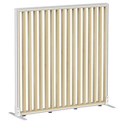 Studio Divide Floor Standing Screen 1200x1200mm Atlantic Oak/White