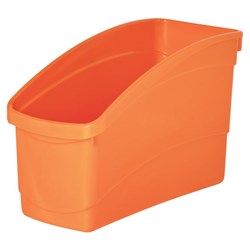 EC Plastic Book and Storage Tub 145x300x190mm Orange
