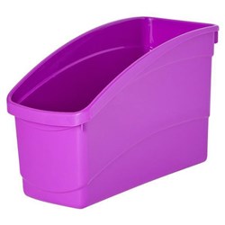 EC Plastic Book and Storage Tub 145x300x190mm Purple