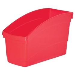 EC Plastic Book and Storage Tub 145x300x190mm Red
