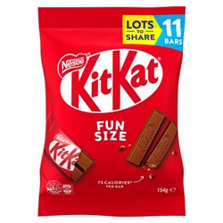 Nestlé KitKat Fun Size Chocolate 154g, Pack of 11
