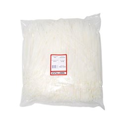 Dynamix Plastic Cable Ties 4.8x250mm Natural, Pack of 1000