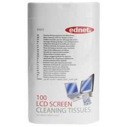Ednet Screen Cleaning Wipes, Tub of 100