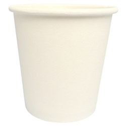 Compostable Paper Cups White 120ml, Pack of 50