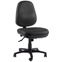 Charlie High Back Task Chair 3 Lever 500 Large Seat Black Vinyl