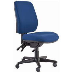 Buro Roma High Back Chair 3 Levers Unassembled Dark Blue