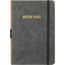 Collins Executive Note Pad With Cover 185x258mm Grey