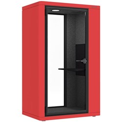 Koplus Milli Sit Booth 1200x2000mm Brick Red/Dark Grey