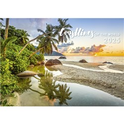 Easy2C Wall Calendar Coastlines Of The World 2025