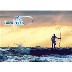 Easy2C Wall Calendar Born 2 Fish 2025