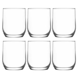 Lav Sude Short Glass Tumbler 315ml, Box of 6