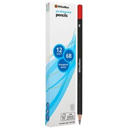 OfficeMax 6B Lead Pencils, Pack of 12