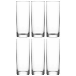 Lav Liberty Tall Glass Tumbler 360ml, Box of 6
