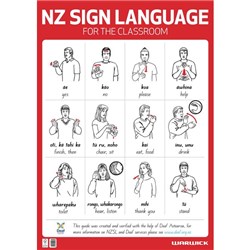 Warwick Classroom Sign Language A1 Wall Chart