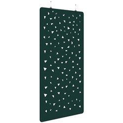 Fiord Acoustic Hanging Screen 1200x2250mm Shard Peacock Green