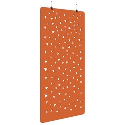 Fiord Acoustic Hanging Screen 1200x2250mm Shard Orange
