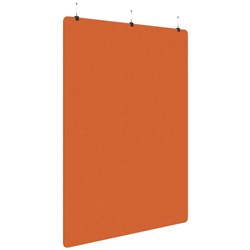 Fiord Acoustic Hanging Screen 1800x2250mm Plain Panel Orange
