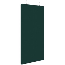 Fiord Acoustic Hanging Screen 1200x2250mm Plain Panel Peacock Green