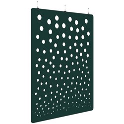Fiord Acoustic Hanging Screen 1800x2250mm Bubble Peacock Green