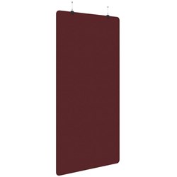 Fiord Acoustic Hanging Screen 1200x2250mm Plain Panel Maroon