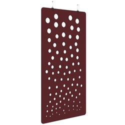 Fiord Acoustic Hanging Screen 1200x2250mm Bubble Maroon
