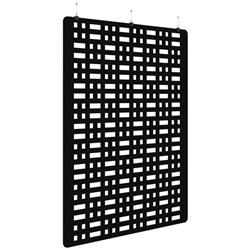 Fiord Acoustic Hanging Screen 1800x2250mm Grid Black