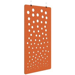 Fiord Acoustic Hanging Screen 1200x2250mm Bubble Orange
