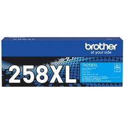 Brother TN258XLC Cyan Laser Toner Cartridge High Yield