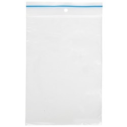 Resealable Plastic Bags 100x155mm 40 Micron Clear, Pack of 100