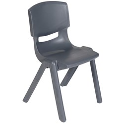 Crayon Kids Stacking Chairs Size 3 305mm Grey