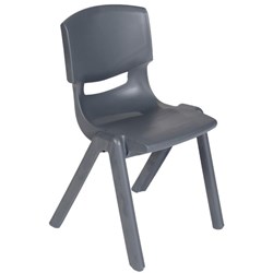 Crayon Kids Stacking Chair Size 4 360mm Grey