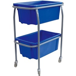 2-Tier Tote Bin Trolley Frame Only 470x9700x90mm 