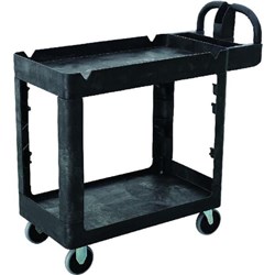 Trust Heavy Duty 2 Tier Utility Cart 980x435x987mm Black