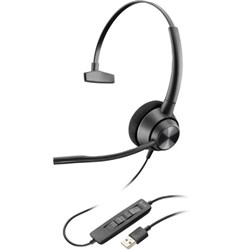 Poly EncorePro 767G1AA 310 Monaural Wired USB-A Headset TAA Black