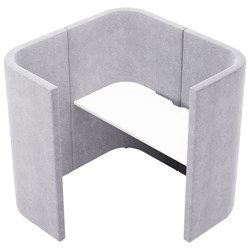 Kosi Pod Left-Side Opening Hawthorn Fabric/Silver