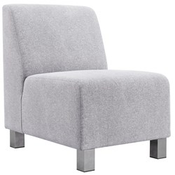 Apollo Single Seater Sofa Chair Hawthorn Fabric/Silver
