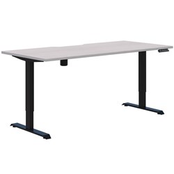 Fiord One Electric Height Adjustable Desk 1800x800mm Silver Strata/Black