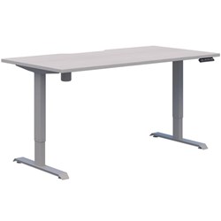 Fiord One Electric Height Adjustable Desk 1800x800mm Silver Strata/Silver