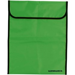 Warwick Homework Bag Hook & Loop Fastener 450x360mm Fluro Lime