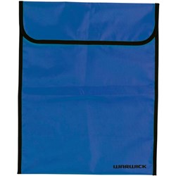 Warwick Homework Bag Hook & Loop Fastener 450x360mm Fluro Blue