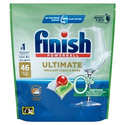 Finish Dishwashing Tablets Ultimate 0%, Pack of 46