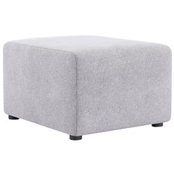 Comfy Ottoman Hawthorn Fabric/Silver
