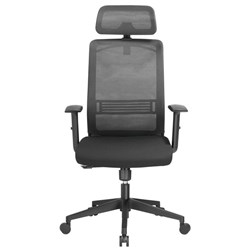 Brateck Office Chair Ergonomic Breathable Mesh Back and Headrest Black