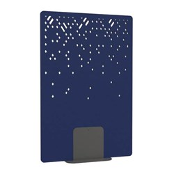 Satori Acoustic Divider Screen 1200x1800mm Blizzard Navy Peony
