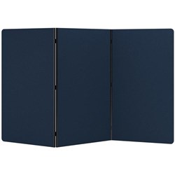 Boyd Visuals Freestanding Partition Screen 3 Panels 1000x1800mm Navy Peony