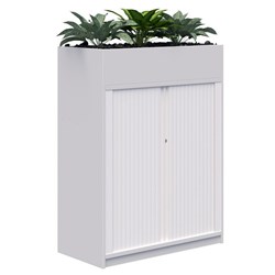 Fiord Planter Tambour Locking 1200x900mm Snow