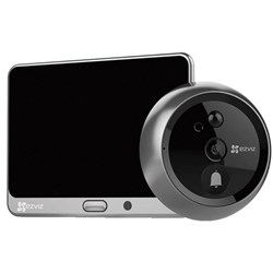 Ezviz Video Peephole Doorbell 2K Wire-Free Smart & 4.3" Colour View Touch Screen Set Black