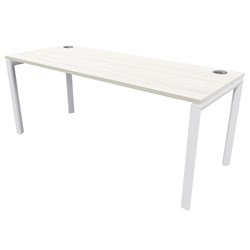 Novah Workstation Desk 1500x700mm Coastal Elm/White