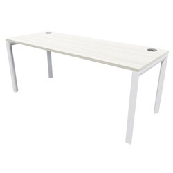 Novah Workstation Desk 1500x800mm Coastal Elm/White
