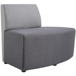 Konfurb Arco Series Convex with Back Grey/Graphite